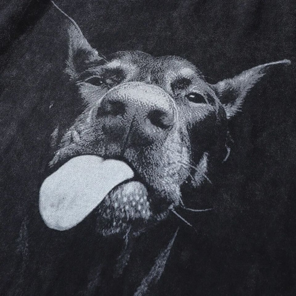 Funny Doberman Dog Graphic T-Shirt Sdc0e74e312e34db493cd186f8aa499acQ c20e86b9