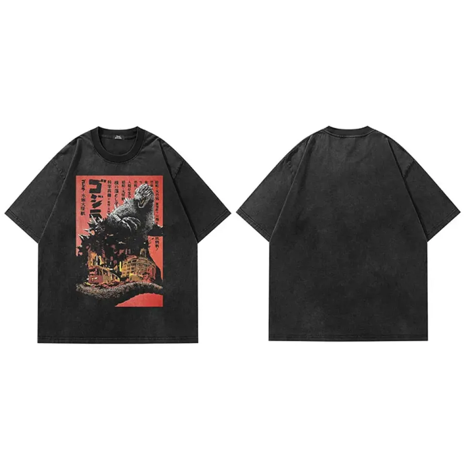 Vintage Godzilla Poster Graphic T-Shirt Sab0c7fee8ba74856a561bd0ef44b96b5t c3954b68