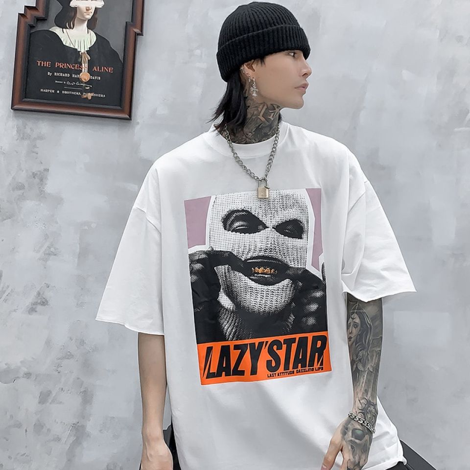 Lazy Star Cotton T-shirt H1a4f74fa3f274b1e91c1ac72b505d5a3C c46b3c3c