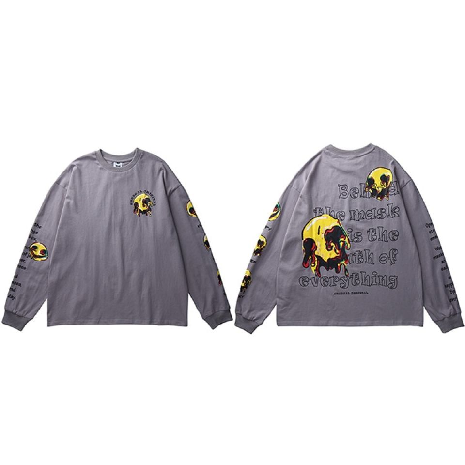 Unusual Mask Print Sweatshirt H783a23d78f3048718effe36362b8cb542 c46bd8c9