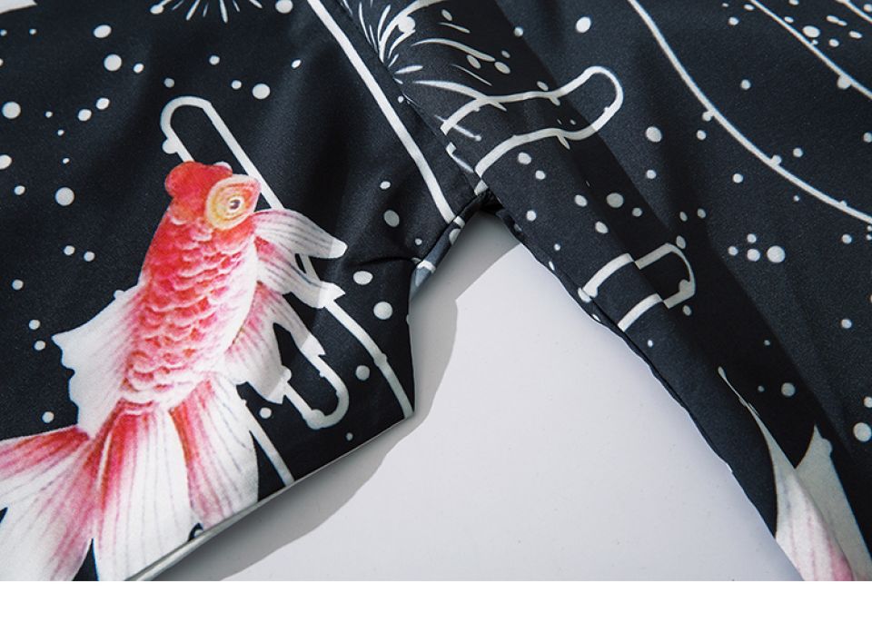 Koi Fish Print Poly-cotton Kimono 13 Koi Fish Print Poly-cotton Kimono H582a68fd2aa64a7895848e3cc217fb57W c5e8c272