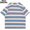 Striped Hip Hop T-Shirt – Blue & Brown S25c7af9133054a8faf3f5af02fc85a87g c670b756