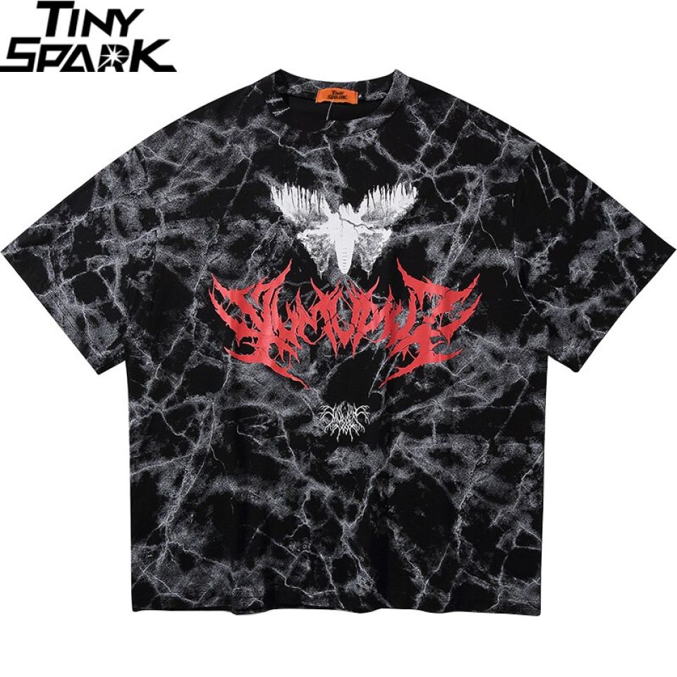 Cracked Print T-shirt