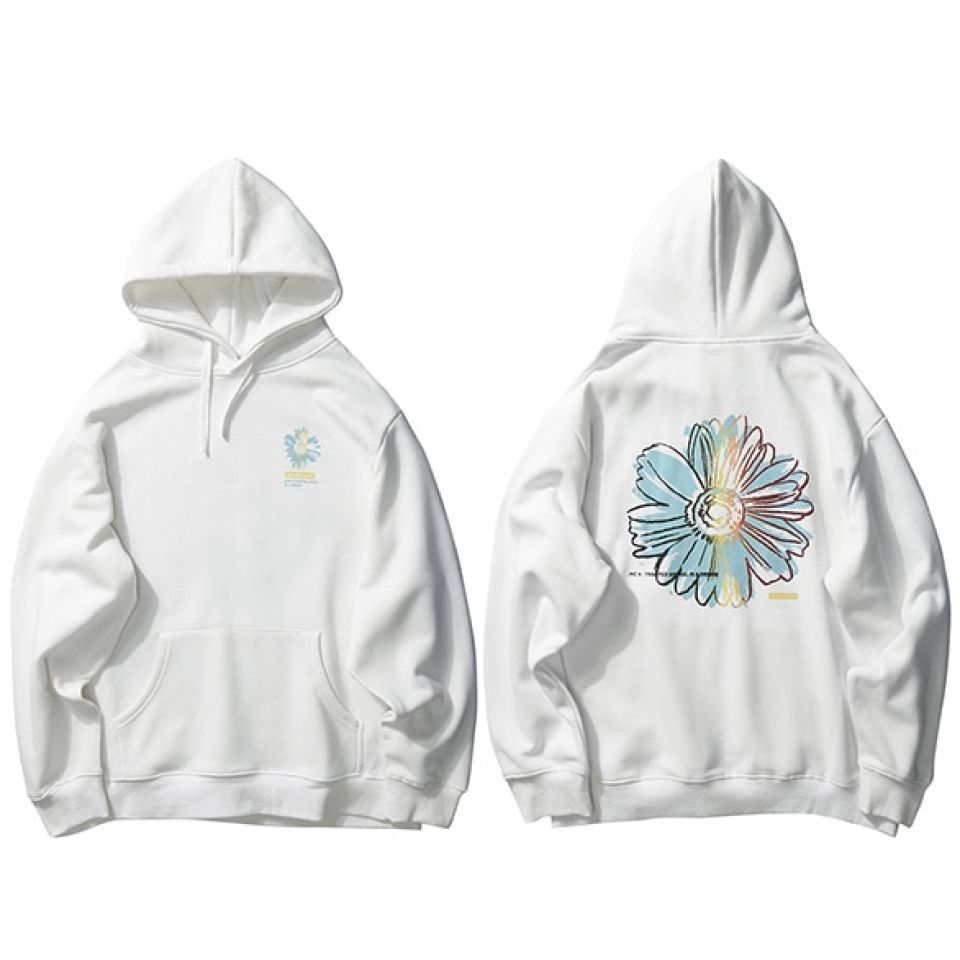 Chrysanthemum Print Hoodie