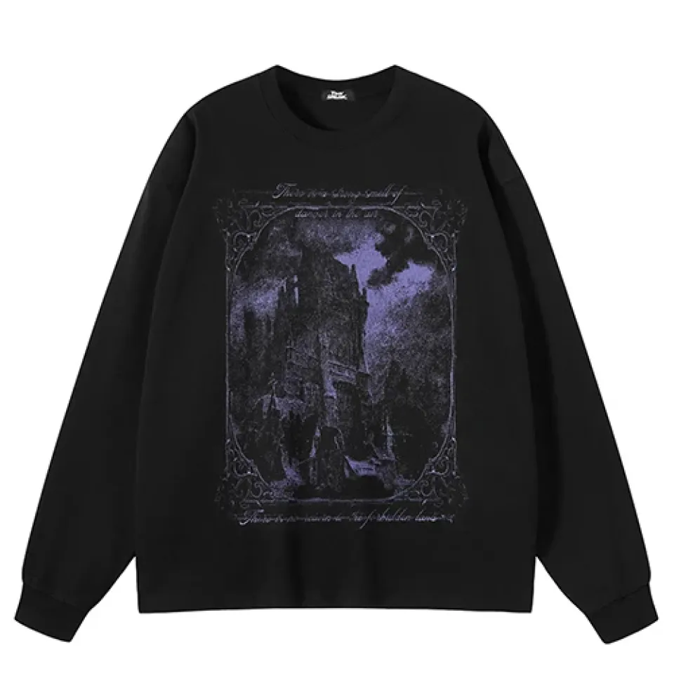 Gothic Castle Graphic Sweatshirt S212e7dd57914478981813434a6cf77d2M ca97cfff