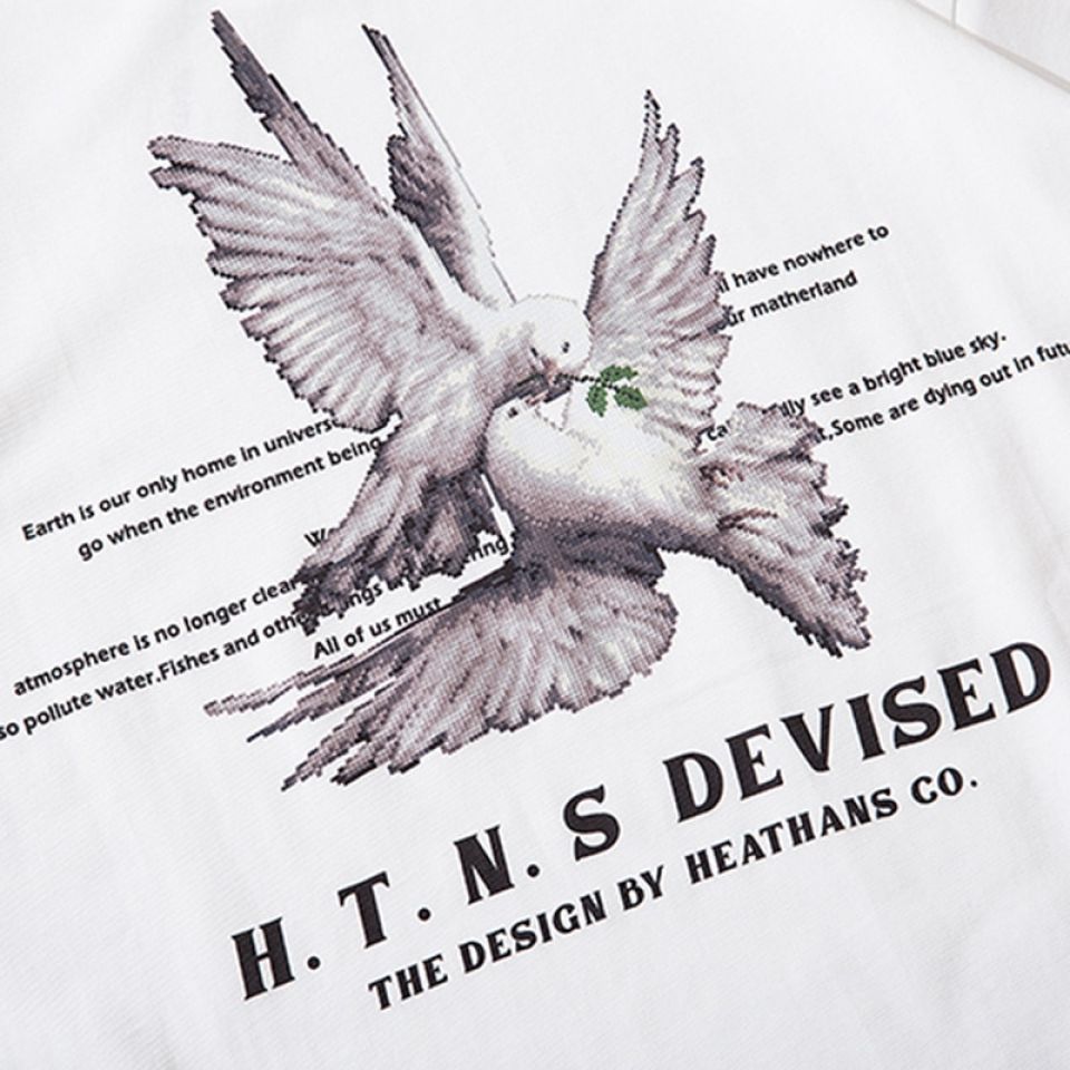 Pigeon Art Graphic T-Shirt H103540f73cc94e5d818cdad07c446e809 cde4858a