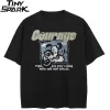Vintage Distressed Courage Dog Graphic T-Shirt Saa214846f2074d76ba0dfa1f78f096eff cd2728f8