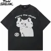 Hybrid Cat Retro Graphic T-Shirt Sc080a414d117495099cb225911187973Q cd8daca8
