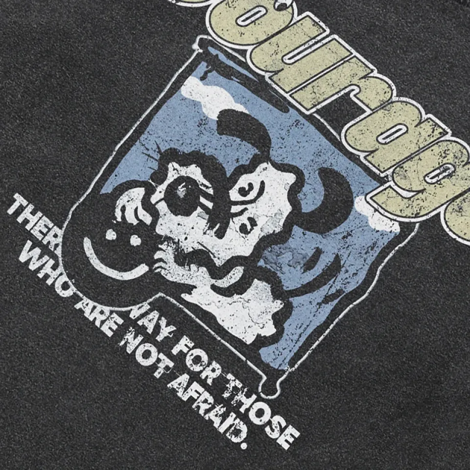 Vintage Distressed Courage Dog Graphic T-Shirt Sdf37b5e8fe1643d0a524f86b8a962f43n cd19ee17