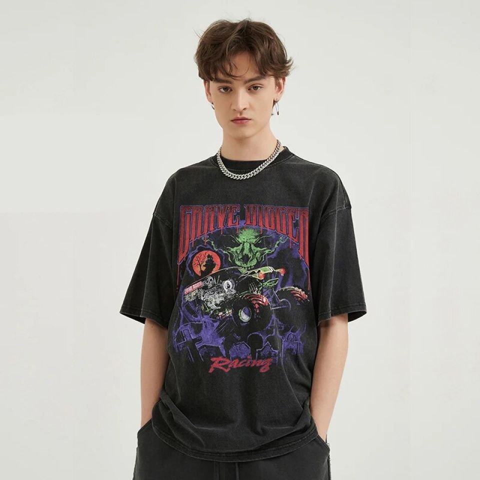Racing Grave Digger Powerful Graphic T-Shirt Sc02323093e1b4c6d931334808d7ddb1do ceccd07f