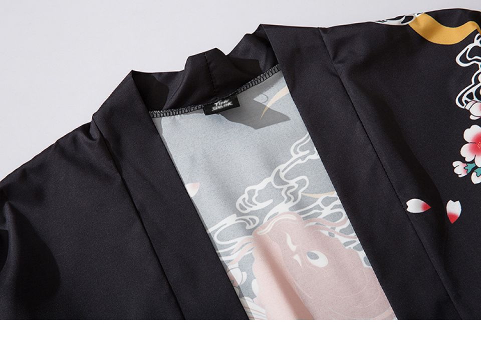 Floral Fish Poly-cotton Kimono H22e88d92d03e48ed92baa254bd3121efZ cf7acc50