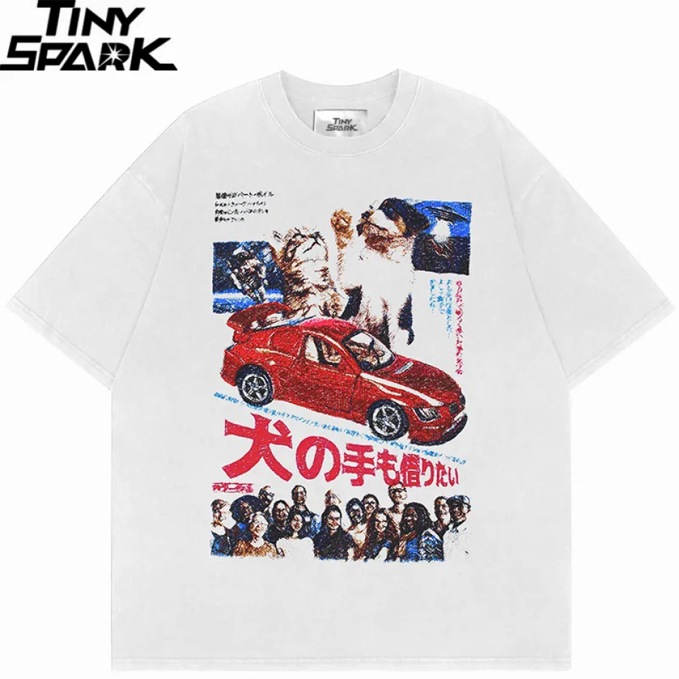 Japanese Vintage Kanji Dog Cat Graphic T-Shirt Sdbb4a01fb5ac4761bdf621ca63139027K cf8d1640