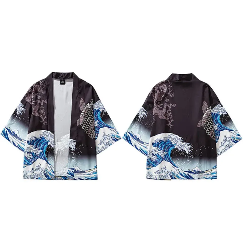Japanese Great Wave Kimono Jacket S50a383f92d15443dbabb0b1691bb29b1S d22bbab0