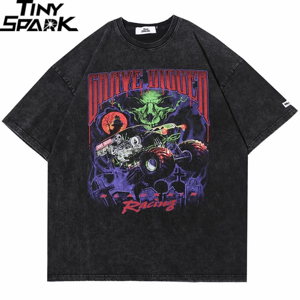 Grave Digger Washed Cotton T-shirt 6 Grave Digger Washed Cotton T-shirt