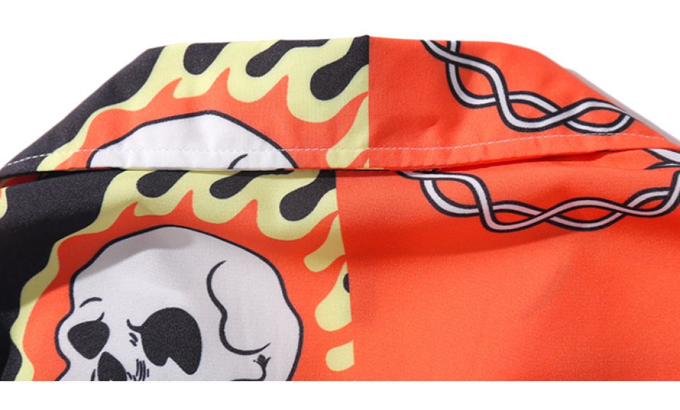 Half-n-Half Fire And Skull Poly-cotton Shirt Hb45a0ef49c504d49ac6f2ac96af51a4a8 d336bfaa