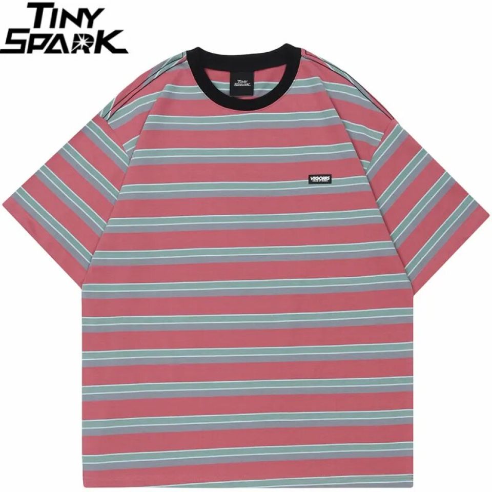 Red Grey Striped Oversized Tees Sdd194f0a6a054377a5c35ec8ca20d390f d6c0323d