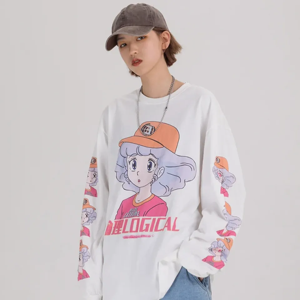 Hip Hop Harajuku Long Sleeve Tee S85b63be5d4494499827e75c3736c61eeA d71f1c78