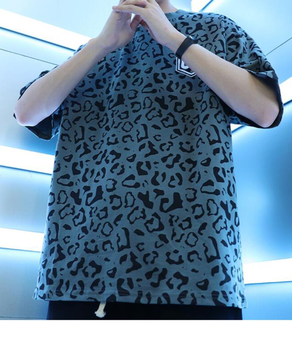 Colorful Leopard Print Cotton T-shirt Hee89782e0a4a418f94edd289c9fb2d26d d89a9932