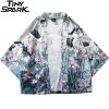 Birdy Forest Poly-cotton Cropped Kimono