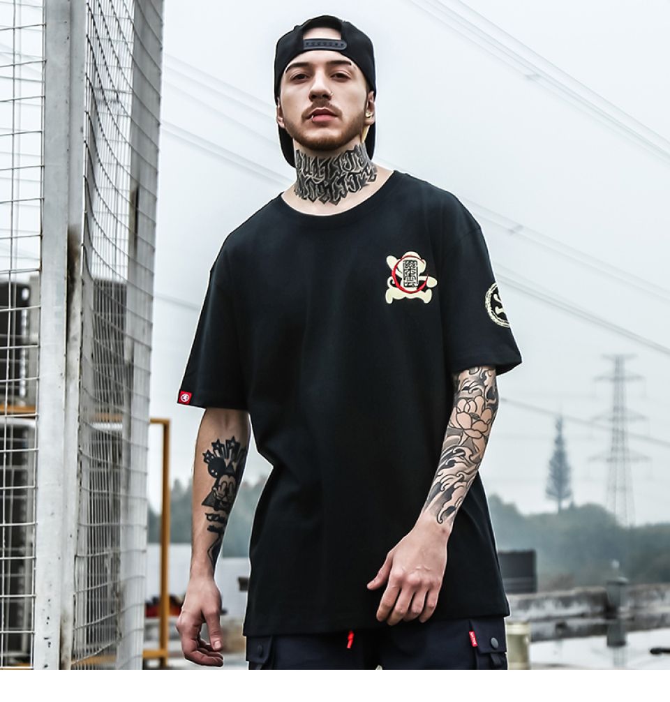 Fish Embroidery Cotton T-shirt HTB1yzYaU4naK1RjSZFtq6zC2VXaw dbfe327b