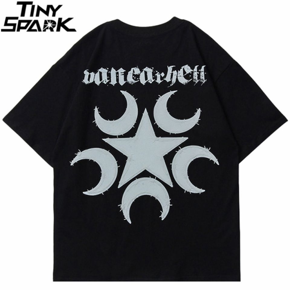 Moon and Star Graphic T-Shirt H54aafb90f23441d4a0d111d3de45a35ax dc7dedb9