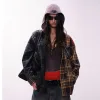 Patchwork Plaid Flannel Shirt S2a2e9295447145e5bdac9ee3c5b94e92m dc38e00a