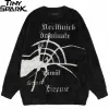 Furry Spider Graphic Sweater S8d17384eecc2441985a334b13a649ec3Z dcfdfe6a