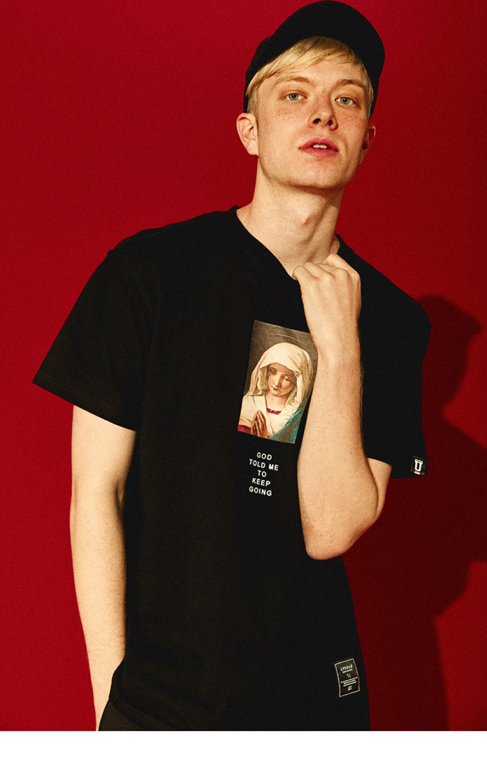 Virgin Mary Cotton T-shirt Hdf865b11d442419ba5c36b0288bd5571n df50a803