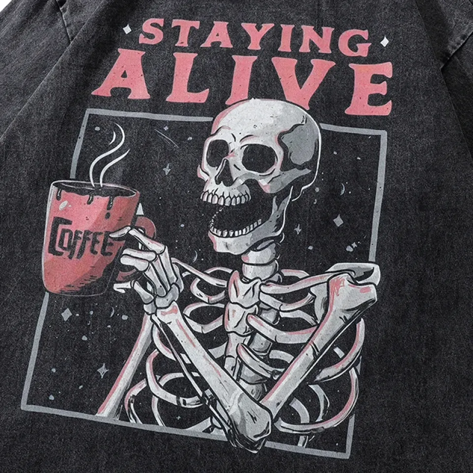 Oversized Alive Skull Skeleton Graphic Tshirt S1c9857c95d2e4dc485ba27f9113609bcM df9f2a51