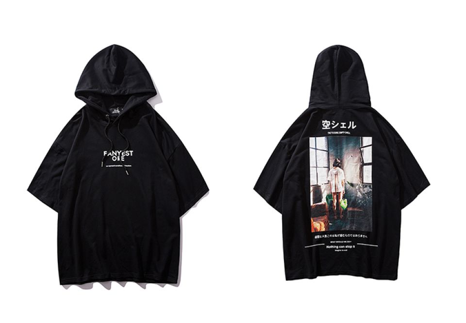 Street Style Half-sleeves Poly Cotton Hoodie HTB1mHX8aIfrK1Rjy1Xdq6yemFXaB e16bf968