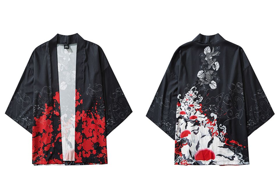 White Daffodil Poly-cotton Kimono Hc8f042d6c01c4cec878b599a2e7c240dS e272366b