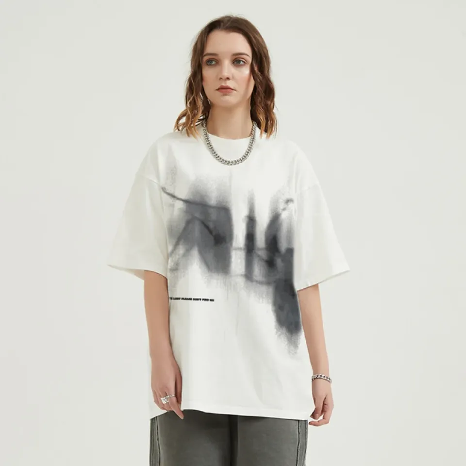 Lost Shadow Graphic Casual Beige White Tshirt S4f3f2adf8000456eb121ba7f1963730e8 e2ab94b8