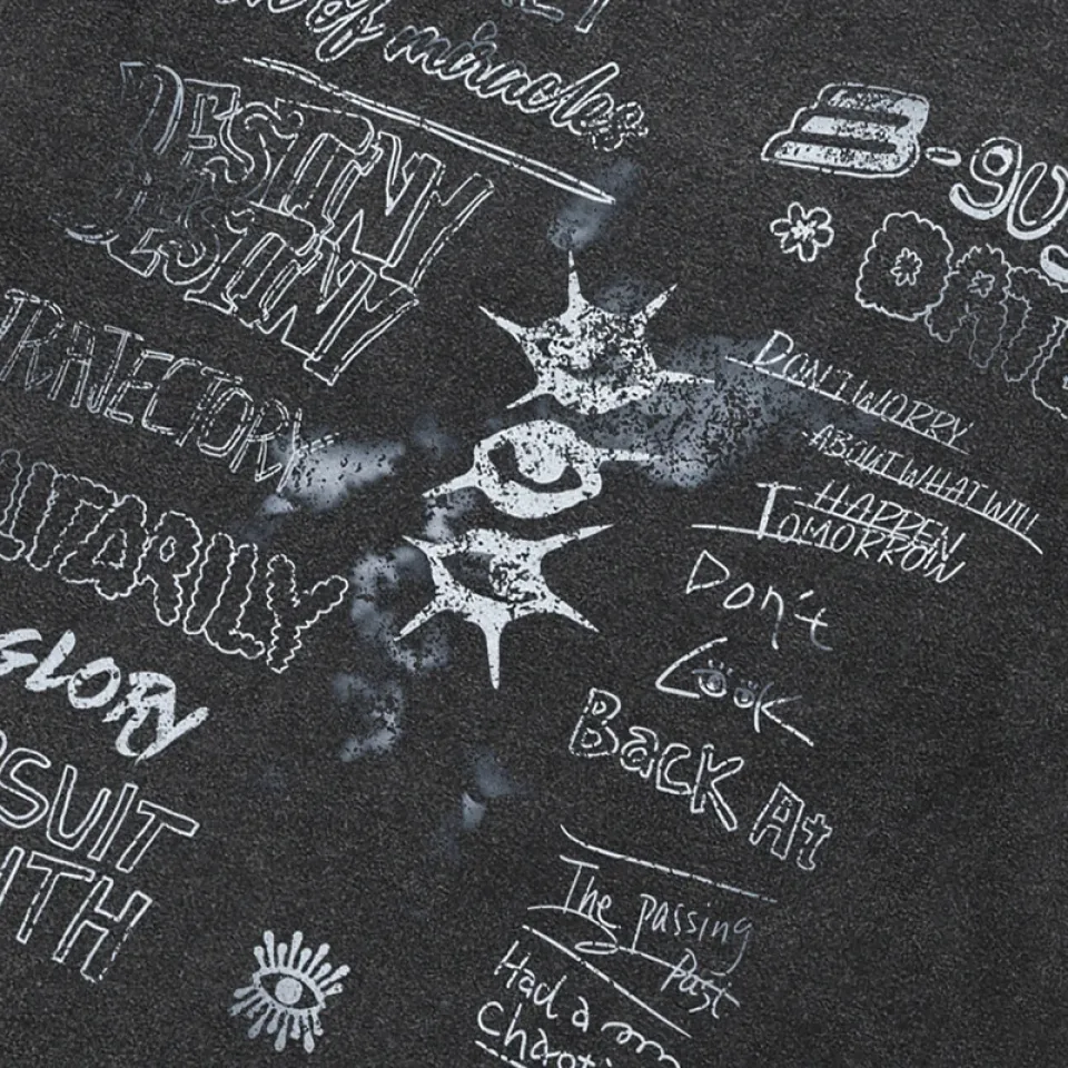 Retro Washed Black Graffiti Tee 3 Retro Washed Black Graffiti Tee S74cc9b431a3247439e8e4405f49b45dfS e20ce581