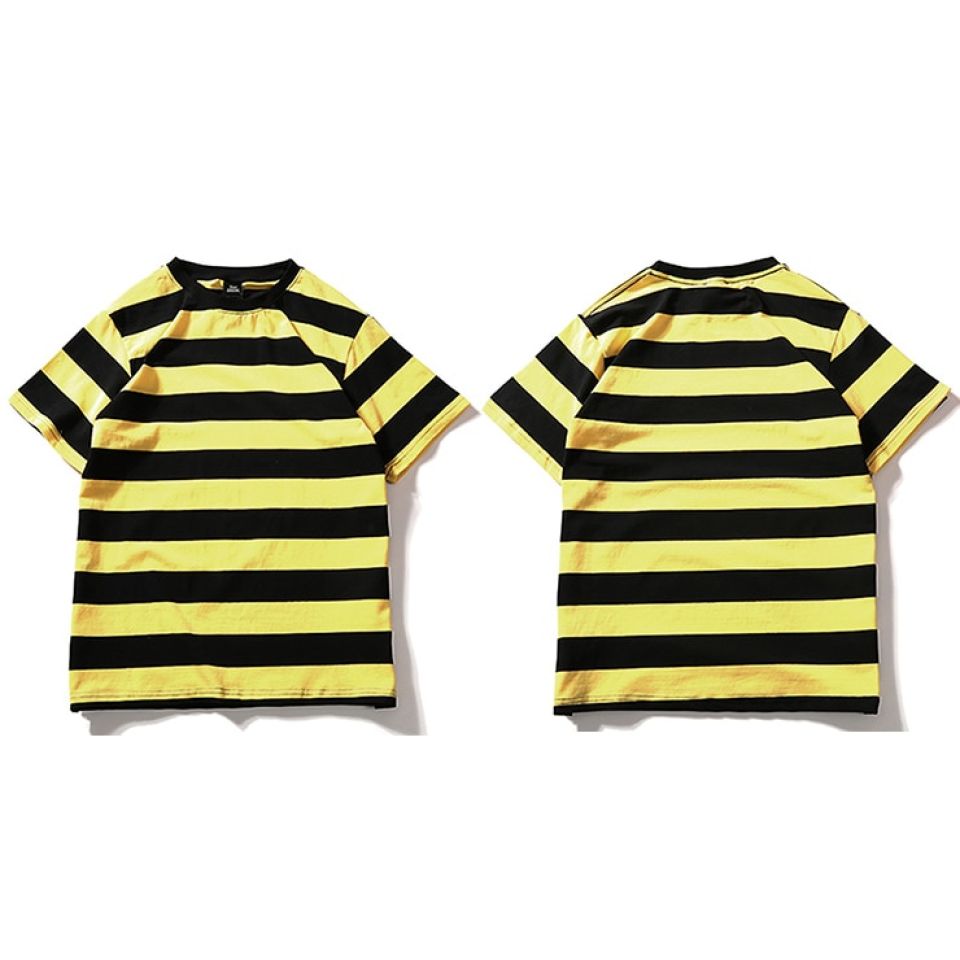Striped Cotton T-shirt Hd81eef7856d34df0856eae973838cd49K e546dece