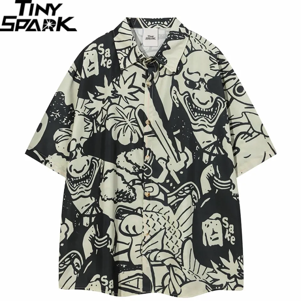 Japanese Ukiyoe Beach Shirt Sb5f817dcbcb24b69a86373c6076b7caeS e54be48a