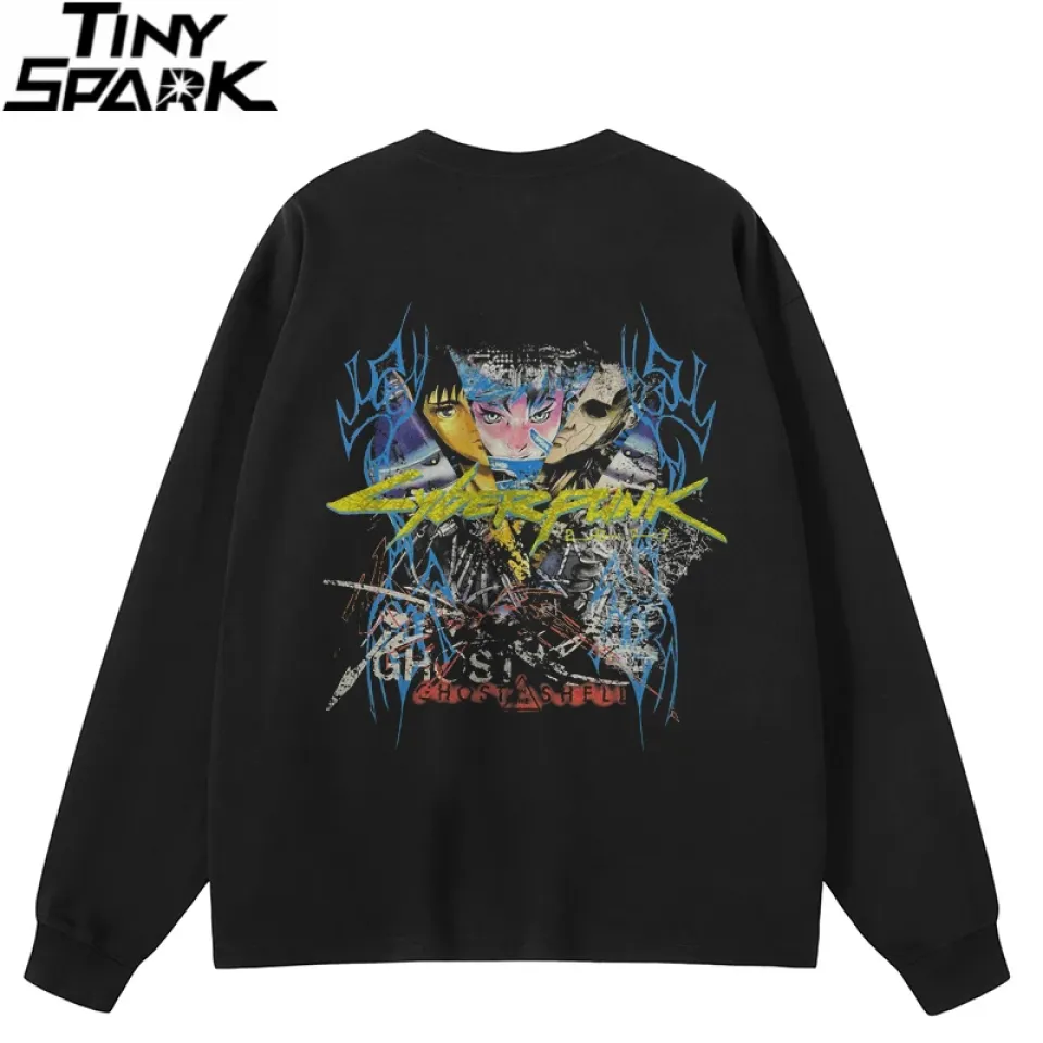 Anime Duo Cyberpunk Graphic Sweatshirt Sf25c0a1b88fa4f2dbc9a2c436d9d4557O e5bb8d0f