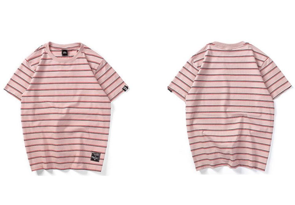 Horizontal Striped Cotton T-shirt HTB1gi.0jStYBeNjSspkq6zU8VXaf e6cdac9a