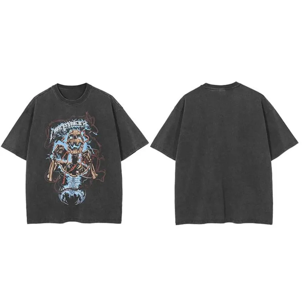 Skull Graphic Hip Hop T-Shirt Sf8a827891ab8455f803c43821d25d402d e76705f9