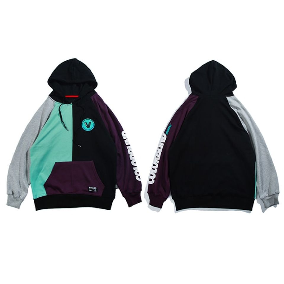 Popping Colors Poly-cotton Sweatshirt Hoodie