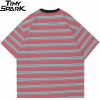 Red Grey Striped Oversized Tees S50ce2e3672274353bc4f20ce6e292f3fX e950e156