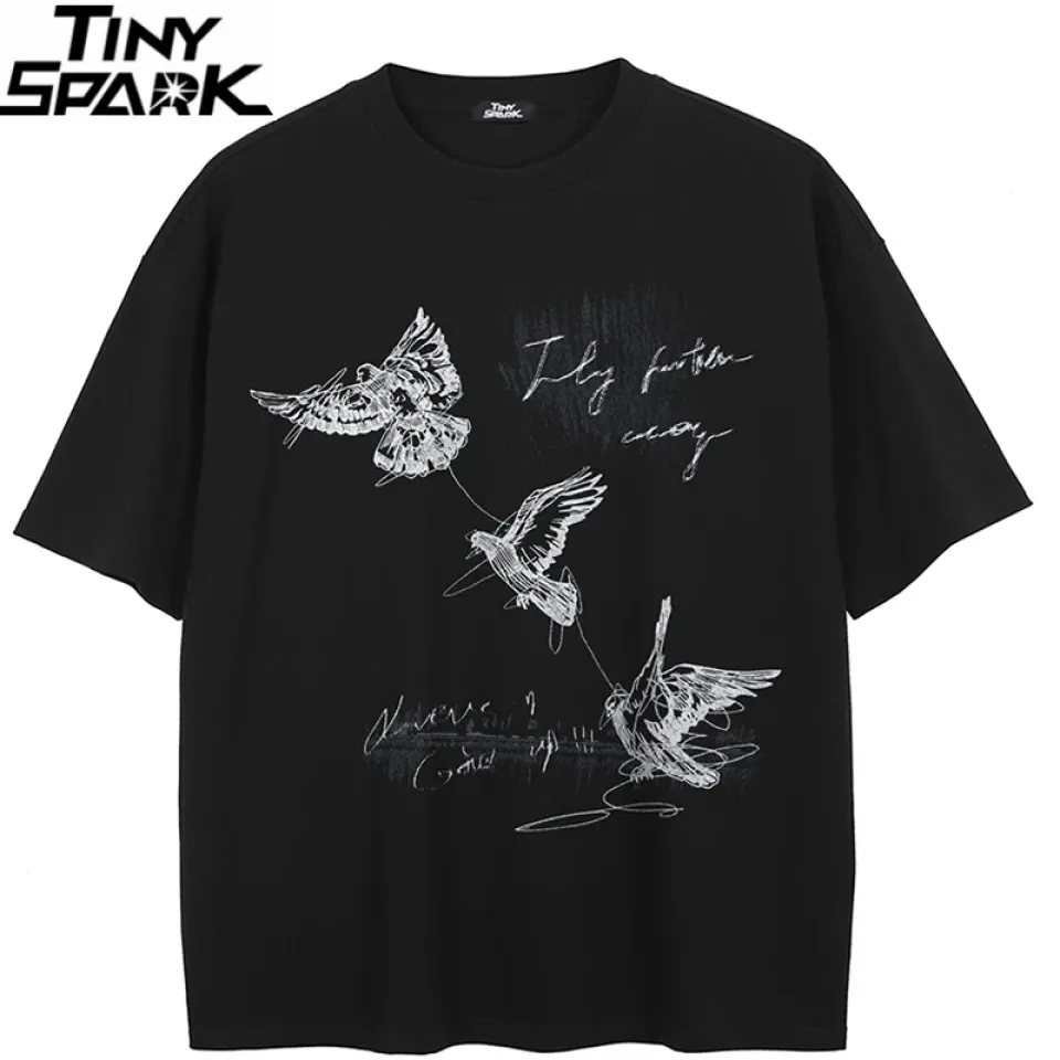 Flying Birds Graphic T-Shirt S65305d6d6b424befb2bd3f1bdbf5398ds eaa29194
