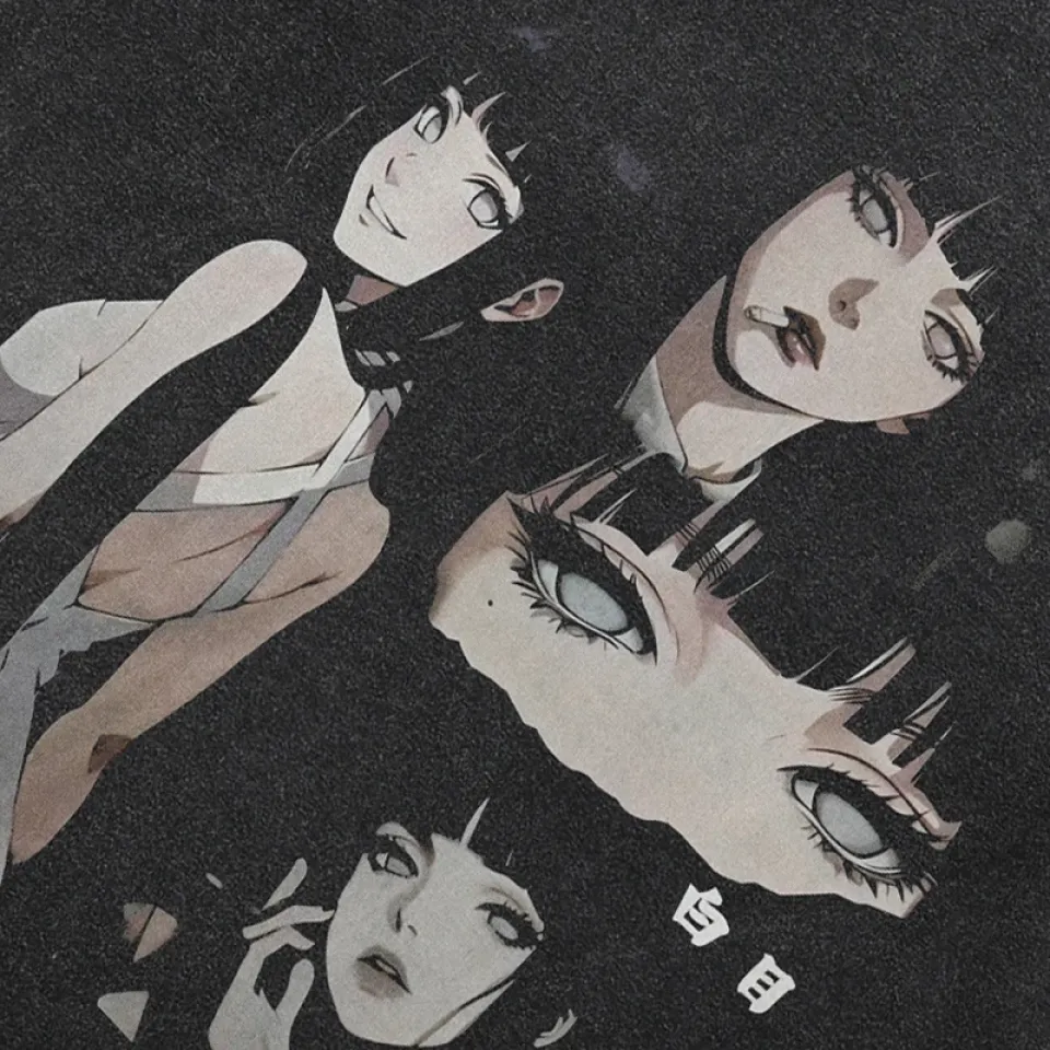 Anime Girls Collage Graphic T-Shirt S7279518e2c26415fa0cbfb7510b881845 ea300771
