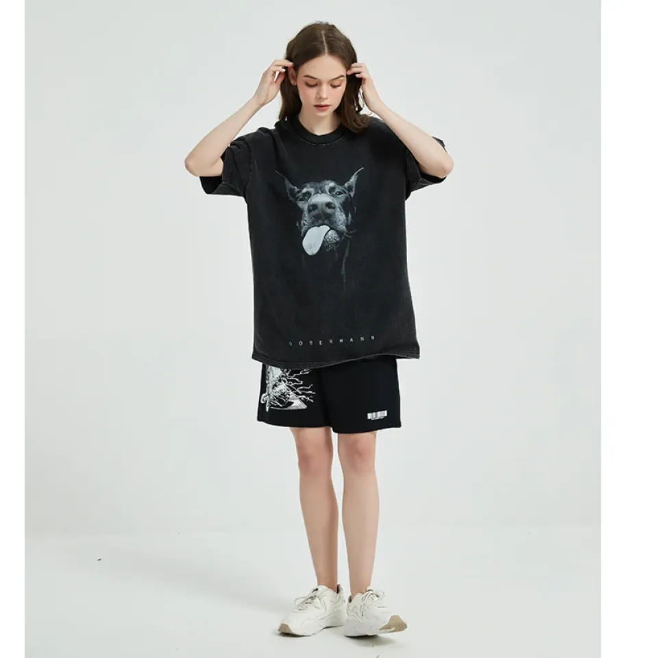 Funny Doberman Dog Graphic Tee S849b77a620a54a44a89e1dd672851b59k ea0aac9a