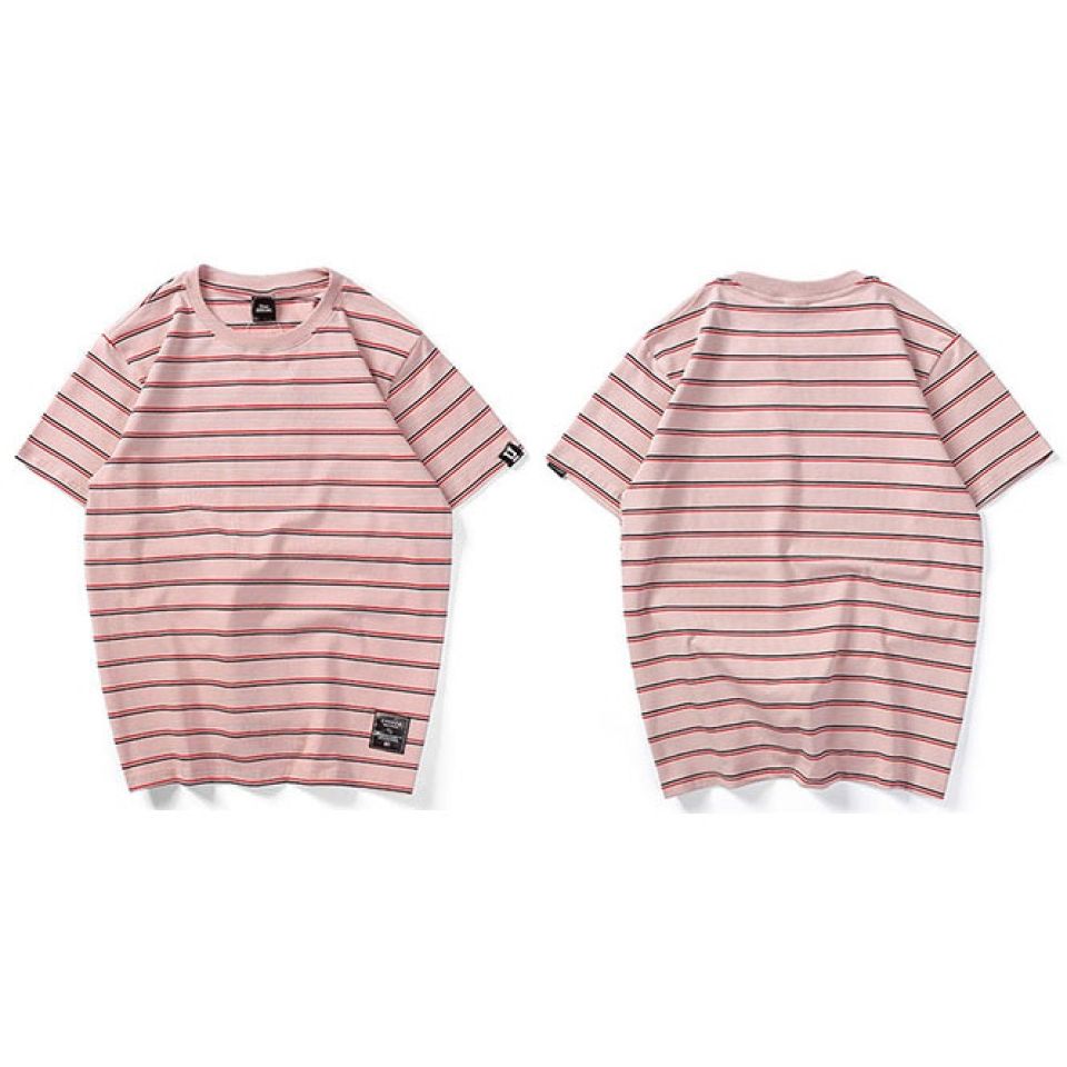 Horizontal Striped Cotton T-shirt H5314c8fb1b2449459fe61f55f64e835dO eb2fd2e4