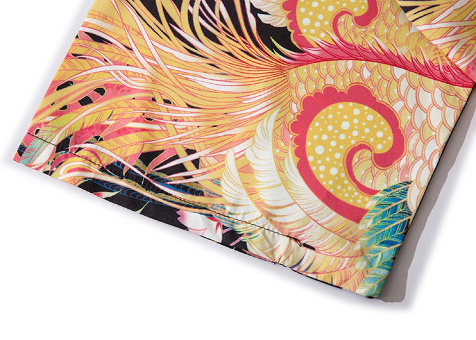 Peacock Feather Poly-cotton Kimono H59c88726252d459884eff0974eefaa21D eb864c49