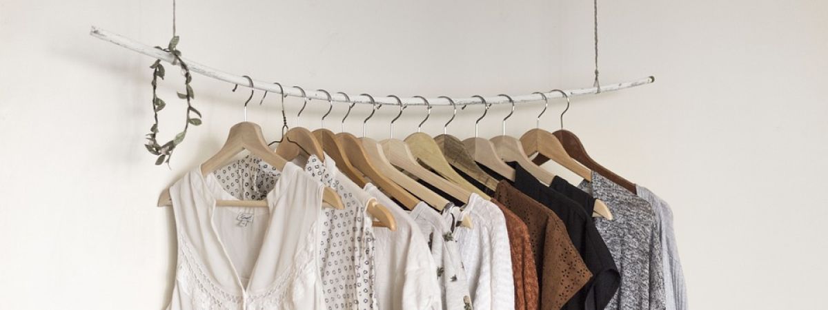 fast fashion clothes on a hanger