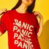 Panic Everywhere Cotton T-shirt H19f0282e4b20422b81db2cfbdb893f97e ef48de92