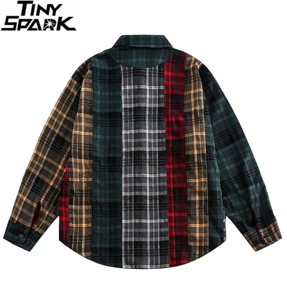 Patchwork Plaid Flannel Shirt Sfbb171c132c0431c865e97a786f4854c1 ef243b3c