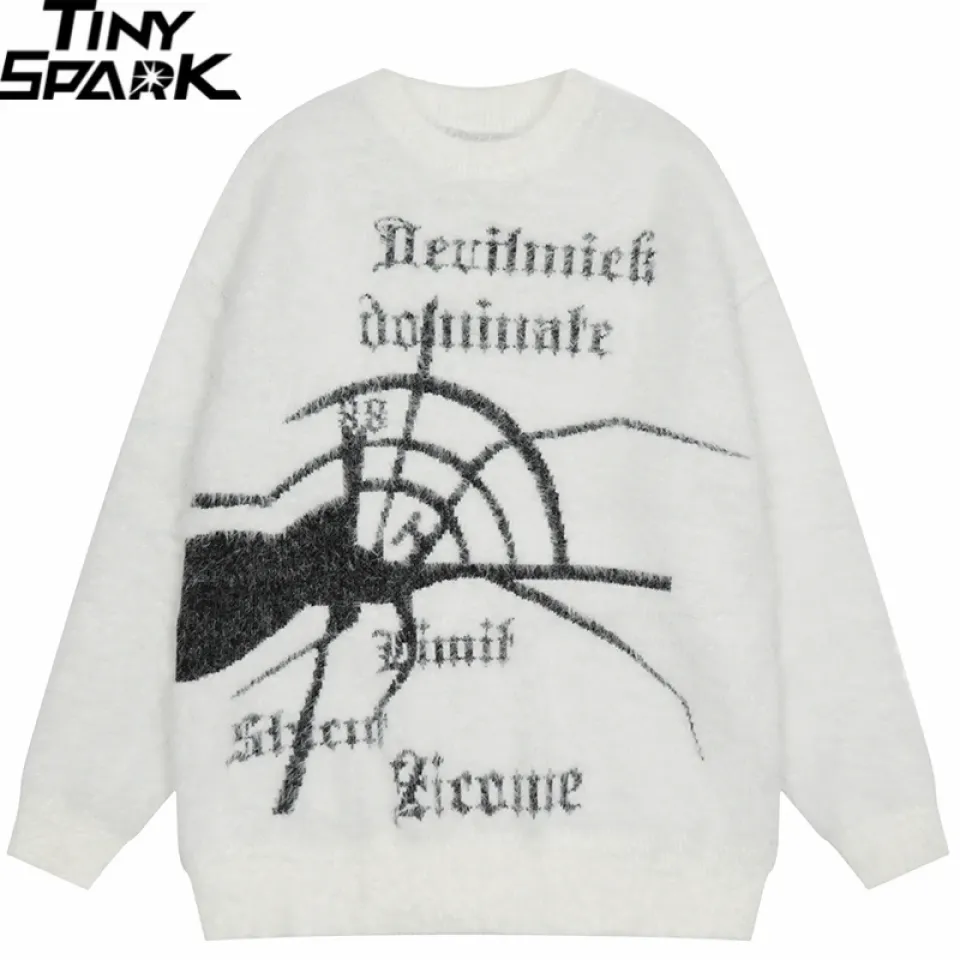 Furry Spider Graphic Sweater S3c71aa6442db4e249787354f4ca06da4A f0707623