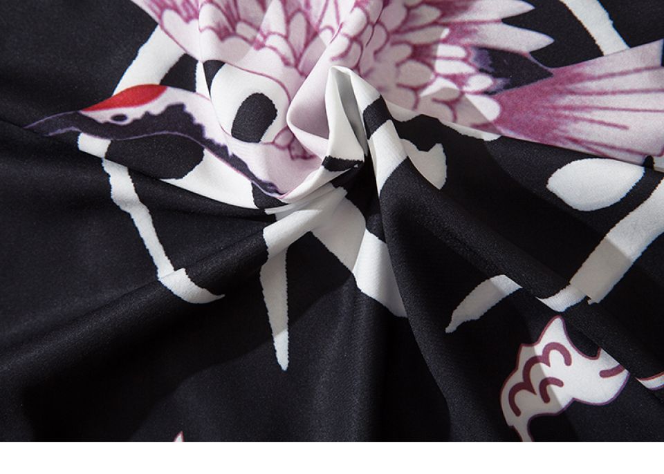 Japanese Heron Poly-cotton Kimono Heb0d11dc3cc74d81b5671d5ec4614adbk f2ec7900